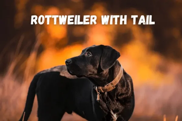 Rottweiler with Tail