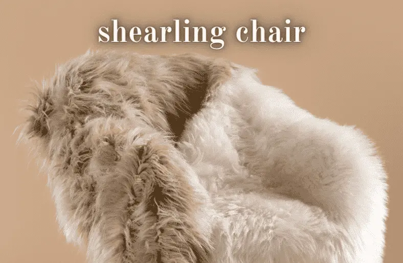 shearling chair