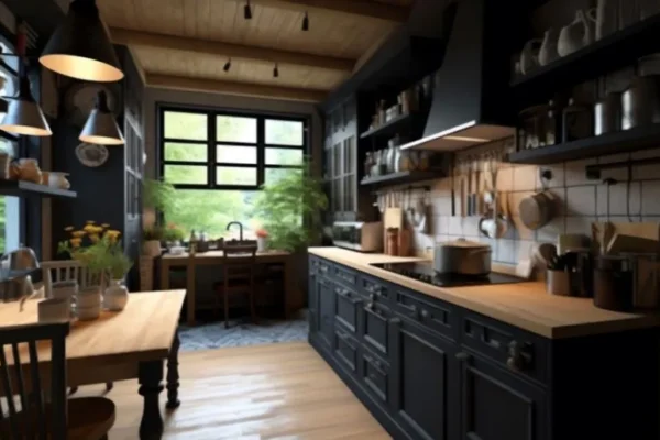 Dark Kitchen Cabinets